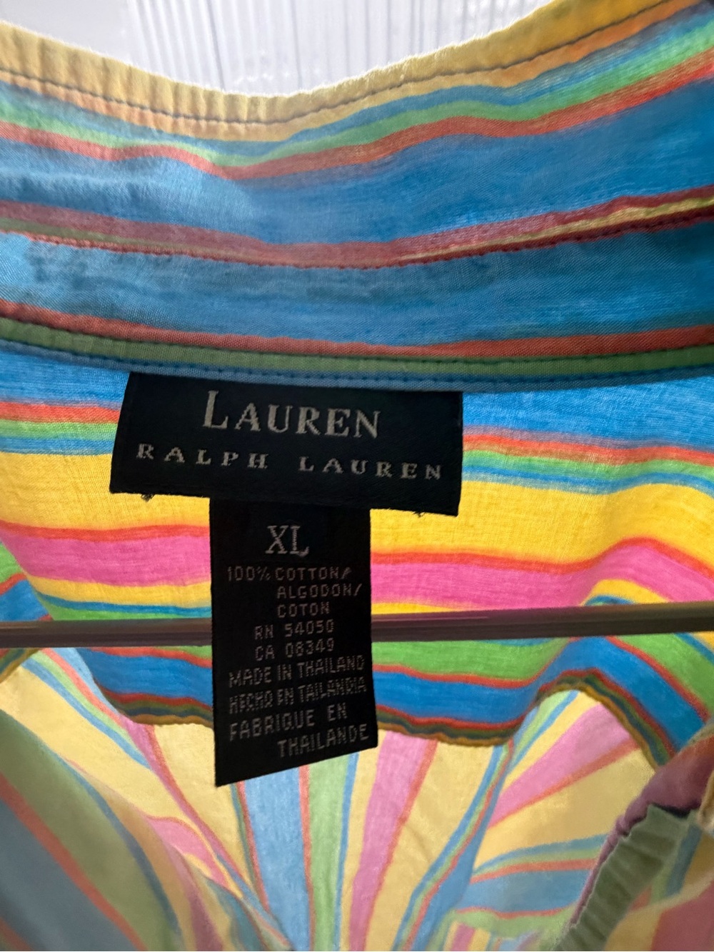 Lauren Ralph Lauren Pastel Multi-Stripe Button-Up Shirt